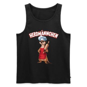 Herdmännchen für einen Koch Köchin - Männer Premium Bio Tank Top - Schwarz - Vorne - Michal (187cm)