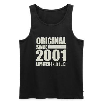 Original since 2001 Birthday 23 years - Men's Premium Organic Tank Top - black - Front - Michal (187cm)