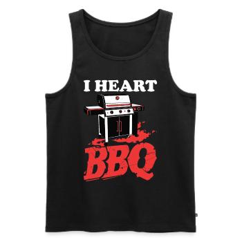 Grilling Barbecue Grill Party Grill Professional BBQ - Men's Premium Organic Tank Top - black - Front - AI Model Male 178 light (178cm)