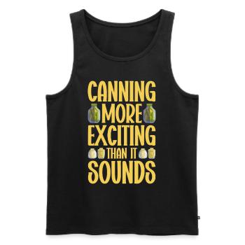 Konservieren Konservendosen Konserven Einmachen - Männer Premium Bio Tank Top - Schwarz - Vorne - AI Model Male 178 light (178cm)