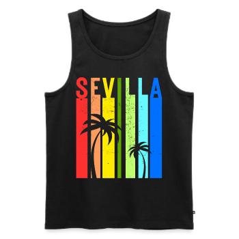 Seville Andalusia Spain Holiday Idea - Men's Premium Organic Tank Top - black - Front - AI Model Male 178 light (178cm)