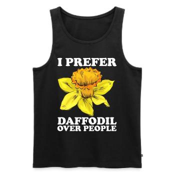 Daffodils Flower Daffodil Daffodils - Men's Premium Organic Tank Top - black - Front - AI Model Male 178 light (178cm)