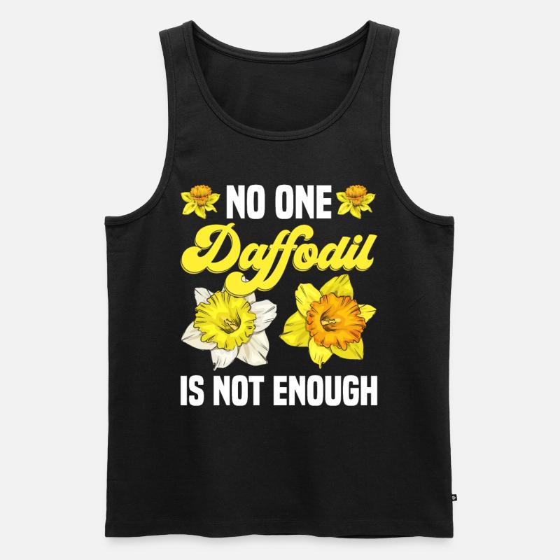 Daffodils Flower Daffodil Daffodils - Men's Premium Organic Tank Top - black