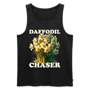 Daffodils Flower Daffodil Daffodils - Men's Premium Organic Tank Top - black - Front - AI Model Male 178 light (178cm)