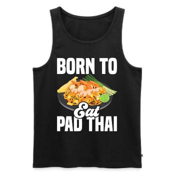 Pad Thai Cuisine thaïlandaise Cuisine thaïlandaise - Débardeur bio Premium Homme - noir - Devant - AI Model Male 178 light (178cm)