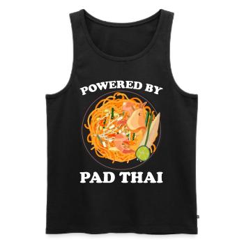 Pad Thai Cuisine thaïlandaise Cuisine thaïlandaise - Débardeur bio Premium Homme - noir - Devant - AI Model Male 178 light (178cm)