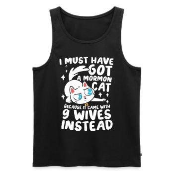 I Must Have Got A Mormon Cat 9 für einen - Männer Premium Bio Tank Top - Schwarz - Vorne - Michal (187cm)