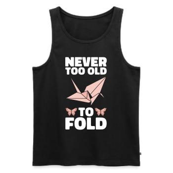 Origami Master Papier Falten Papierkranich Japan - Männer Premium Bio Tank Top - Schwarz - Vorne - AI Model Male 178 light (178cm)
