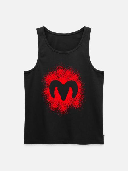 Dickhornschaf - Männer Premium Bio Tank Top - Schwarz