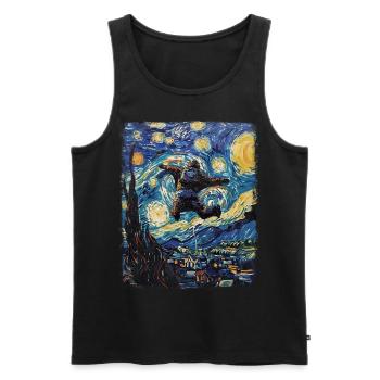Wingsuit Wingsuit Volant Aviator Skyde Sternennac - Débardeur bio Premium Homme - noir - Devant - Michal (187cm)