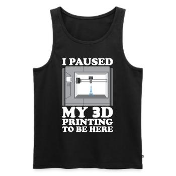 3D Printer Filament 3D Printing 3D Printing 3D Printer - Men's Premium Organic Tank Top - black - Front - AI Model Male 178 light (178cm)