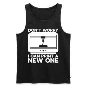 3D Printer Filament 3D Printing 3D Printing 3D Printer - Men's Premium Organic Tank Top - black - Front - AI Model Male 178 light (178cm)