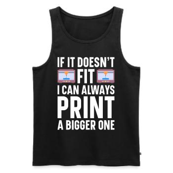3D Printer Filament 3D Printing 3D Printing 3D Printer - Men's Premium Organic Tank Top - black - Front - AI Model Male 178 light (178cm)
