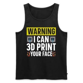 3D Printer Filament 3D Printing 3D Printing 3D Printer - Men's Premium Organic Tank Top - black - Front - AI Model Male 178 light (178cm)