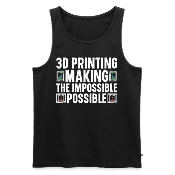 3D Drucker Filament 3D Drucken 3D Druck 3D Printer - Männer Premium Bio Tank Top - Schwarz - Vorne - AI Model Male 178 light (178cm)