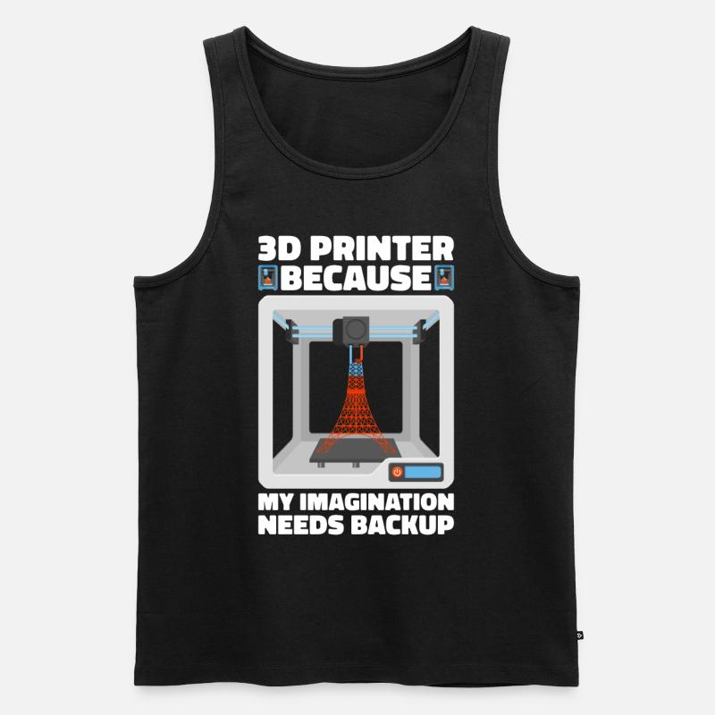 3D-printer Filament 3D-udskrivning 3D-udskrivning 3D-printer - Herre Premium økologisk tanktop - sort