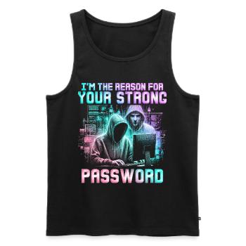 Penetrationstester Penetration Tester - Männer Premium Bio Tank Top - Schwarz - Vorne - Michal (187cm)