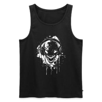 Headphones Alien DJ Alien Festival with UFO - Men's Premium Organic Tank Top - black - Front - AI Model Male 178 light (178cm)