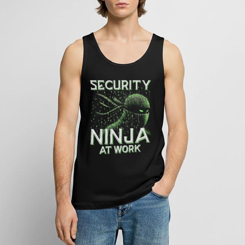 Penetration Tester Security Ninja at work Men's Premium Organic Tank Top