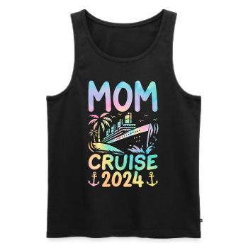 Mom Cruise 2024 - Men's Premium Organic Tank Top - black - Front - Michal (187cm)