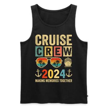 Cruise Crew 2024 - Men's Premium Organic Tank Top - black - Front - Michal (187cm)