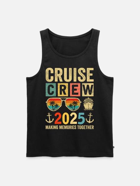 Cruise Crew 2025 - Men's Premium Organic Tank Top - black