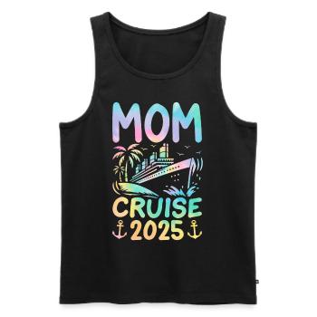 Mom Cruise 2025 - Men's Premium Organic Tank Top - black - Front - Michal (187cm)