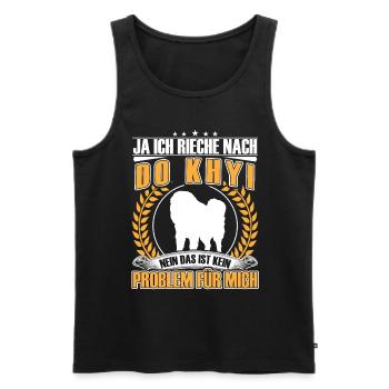 Smell Like Do Khyi Tibetan Mastiff Tibetan Mastiff - Men's Premium Organic Tank Top - black - Front - Michal (187cm)
