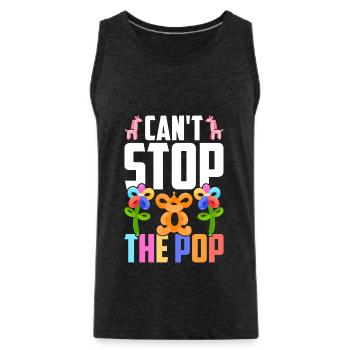 Balloon Twister Ballonkünstler Ballontiere - Männer Premium Bio Tank Top - Anthrazit - Vorne - Alexander (188cm)