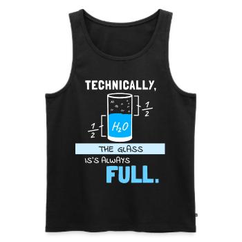 Chemiker Chemie Humor Lustige Sprüche Wasser Glas - Männer Premium Bio Tank Top - Schwarz - Vorne - AI Model Male 178 light (178cm)