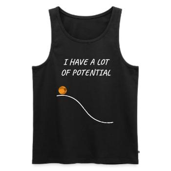 Physiker Physik Lustige Sprüche Nerd nerdy Geek - Männer Premium Bio Tank Top - Schwarz - Vorne - Michal (187cm)