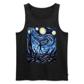 Dover Dämon Kryptide Kryptozoologie Sternennacht M - Männer Premium Bio Tank Top - Schwarz - Vorne - AI Model Male 178 light (178cm)