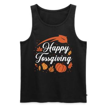 Cornhole Team Bean Bag Player - Männer Premium Bio Tank Top - Schwarz - Vorne - Michal (187cm)