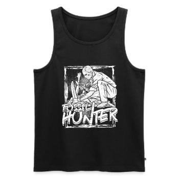 Géologue Géologue Chasseur de fossiles - Débardeur bio Premium Homme - noir - Devant - Michal (187cm)