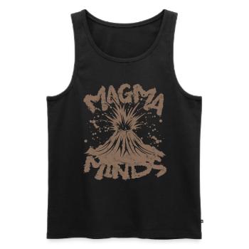 Géologie Géologue Géosciences Magma Minds - Débardeur bio Premium Homme - noir - Devant - Michal (187cm)