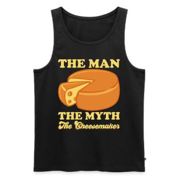Käser Molkerei Käsemacher Milchtechnologe Käse - Männer Premium Bio Tank Top - Schwarz - Vorne - AI Model Male 178 light (178cm)