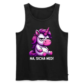 Na Sicha Ned - Men's Premium Organic Tank Top - black - Front - AI Model Male 178 light (178cm)