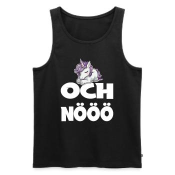 Och Nö Einhorn Keine Lust Faul Lustlos - Männer Premium Bio Tank Top - Schwarz - Vorne - Michal (187cm)