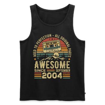 September 2004 Birthday Gift September 2004 - Men's Premium Organic Tank Top - black - Front - Michal (187cm)
