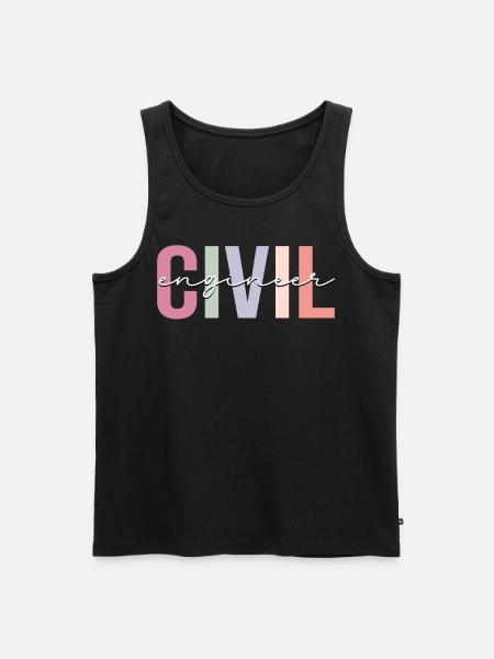 Civil engineering - Men's Premium Organic Tank Top - black