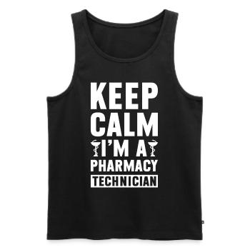 Pharmaceutical Assistant Pharmacy Technician - Men's Premium Organic Tank Top - black - Front - Michal (187cm)