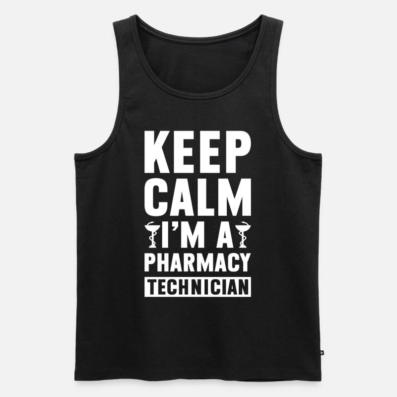 Pharmaceutical Assistant Pharmacy Technician - Men's Premium Organic Tank Top - black