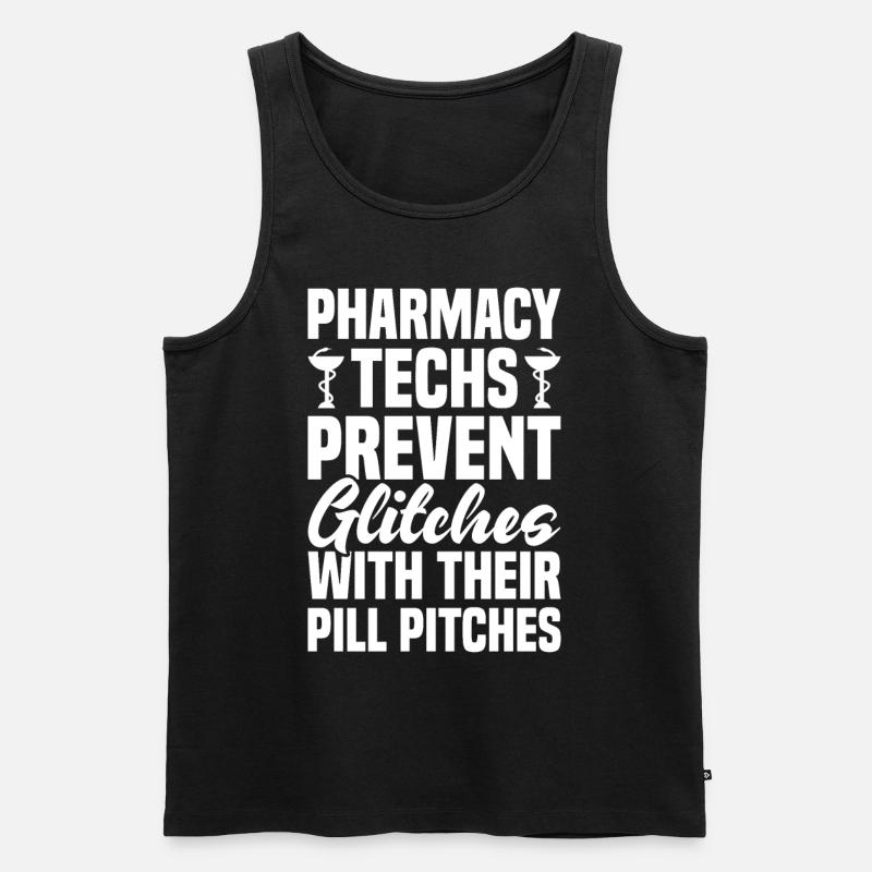phPharmaceutical Assistant Pharmacy Technician - Men's Premium Organic Tank Top - black
