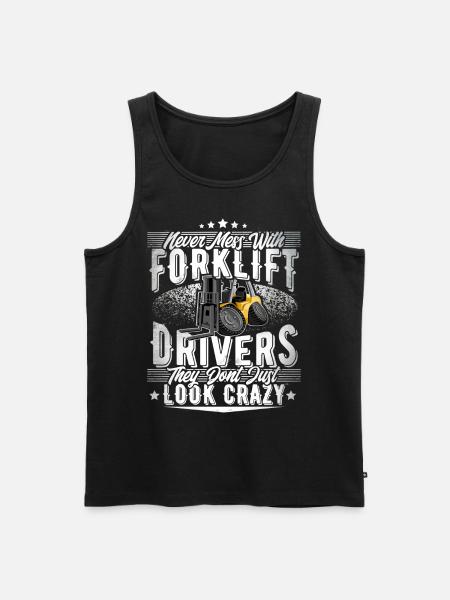 Forklift driver - Men's Premium Organic Tank Top - black