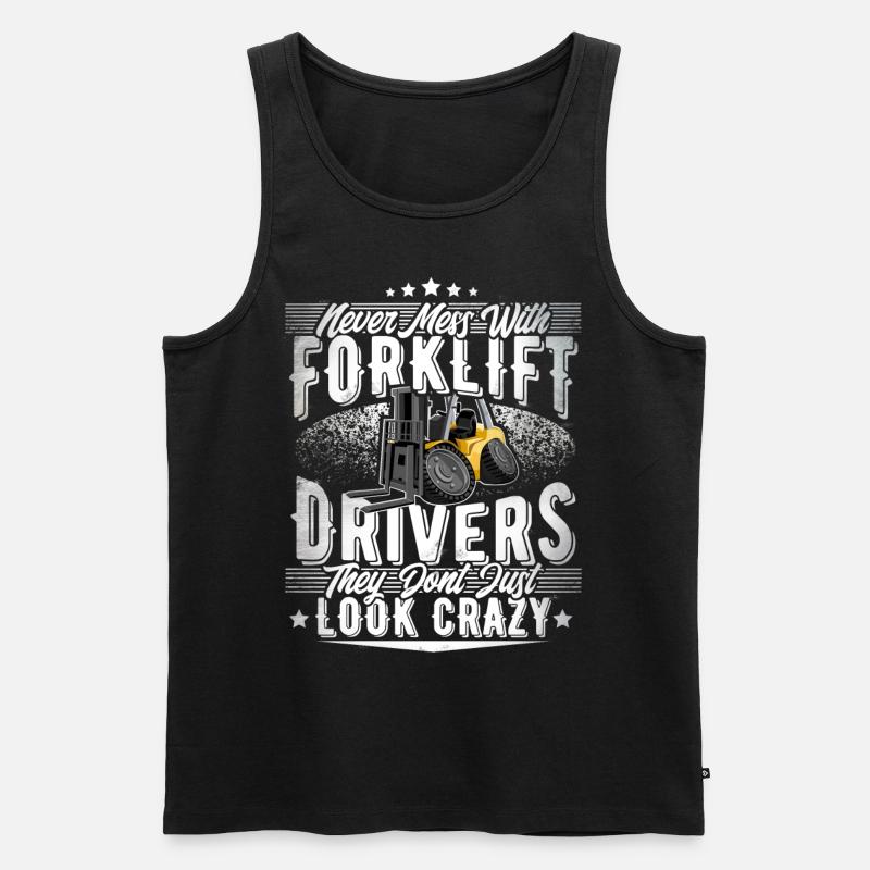 Staplerfahrer - Männer Premium Bio Tank Top - Schwarz