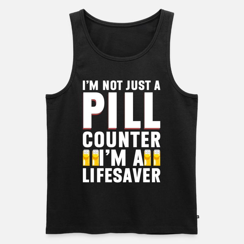Pharmazeutischer Assistent Pharmazie Techniker - Männer Premium Bio Tank Top - Schwarz