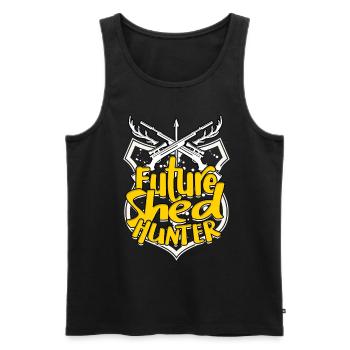 Antlers Antler Hunting Throwing Poles - Men's Premium Organic Tank Top - black - Front - AI Model Male 178 light (178cm)