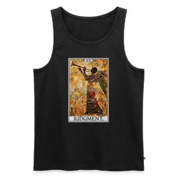 Tarot Cards Tarot Card 20 Judgment Court - Men's Premium Organic Tank Top - black - Front - Michal (187cm)