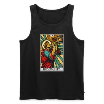Tarot Cards Tarot Card 20 Judgment Court - Men's Premium Organic Tank Top - black - Front - Michal (187cm)