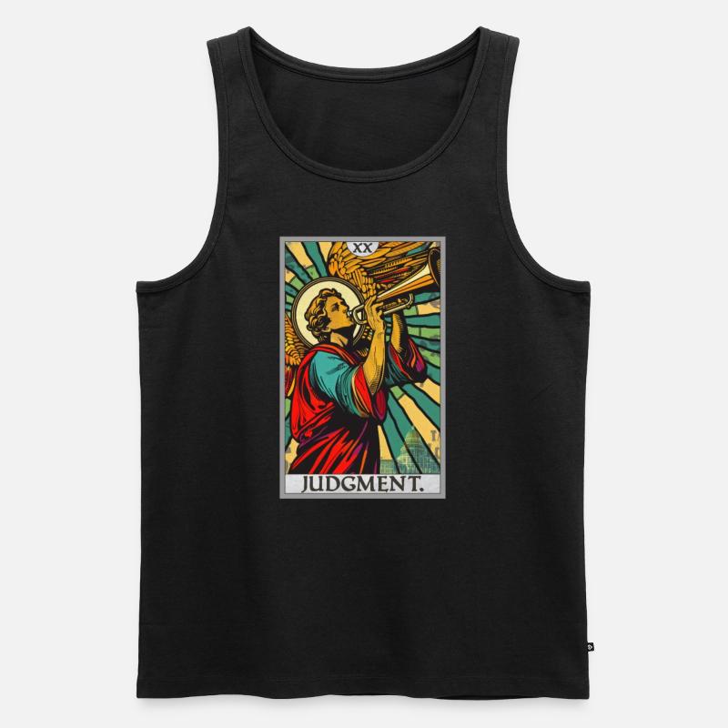 Tarotkarten Tarotkarte 20 Judgment Gericht - Männer Premium Bio Tank Top - Schwarz
